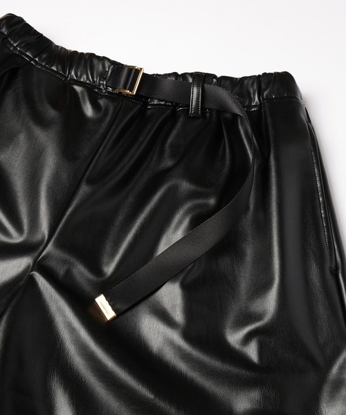 CULLNI(クルニ)の「Faux Leather Nylon Belt Easy Short Pant CULLNI(クルニ)の「Faux Leather Nylon Belt Easy Short Pant