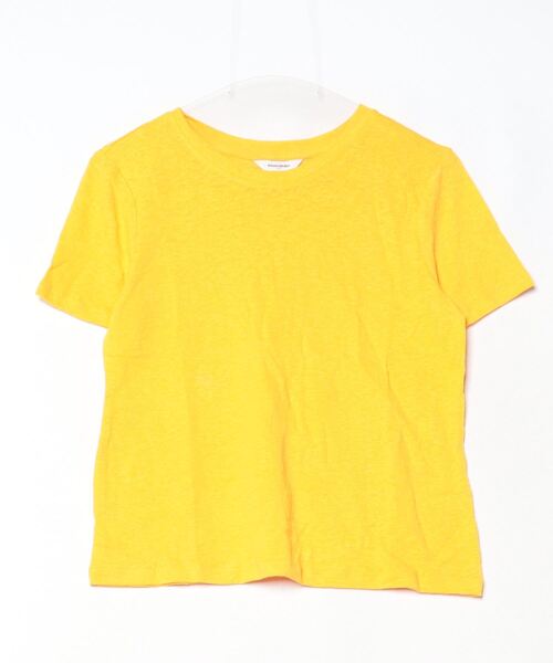BANANA REPUBLIC FACTORY STORE（バナナリパブリック ファクトリーストア）の「BANANA REPUBLIC FACTORY STORE　　リネンブレンドクルーネック半袖Tシャツ（Tシャツ/カットソー・レディース・イエロー/ライトブルー/ナチュラル/ホワイト/ネイビー/ストライプ/ブラウン・XS/S/M/L）」の8枚目の写真