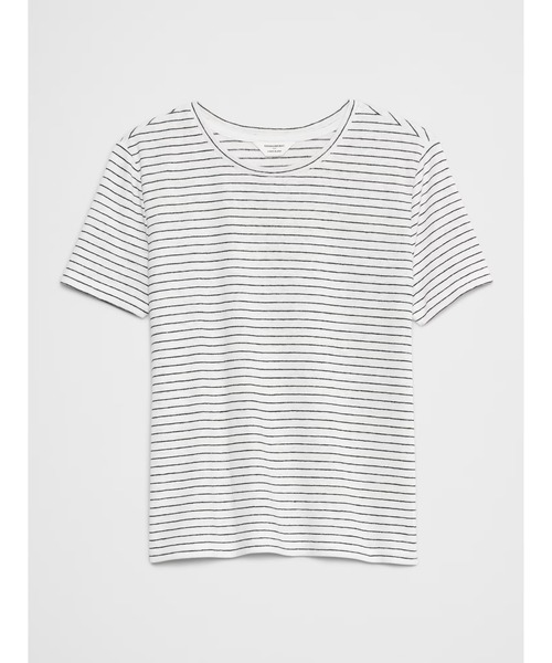BANANA REPUBLIC FACTORY STORE リネンブレンドクルーネック半袖