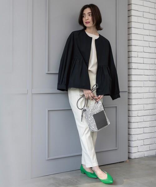 OPAQUE.CLIP(オペークドットクリップ)の「《S-LLサイズ》ストレッチベイカーパンツ【洗濯機洗い可】(その他パンツ・レディース・アイボリー/ブラック/カーキ・38/40/36/42)」の13枚目の写真