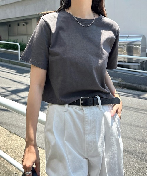 汗染み防止半袖ミニTシャツ
