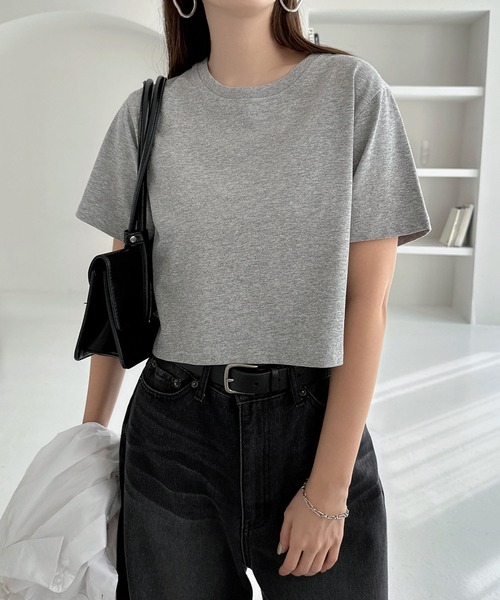 汗染み防止半袖ミニTシャツ