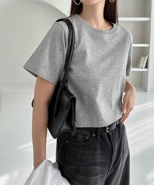 汗染み防止半袖ミニTシャツ