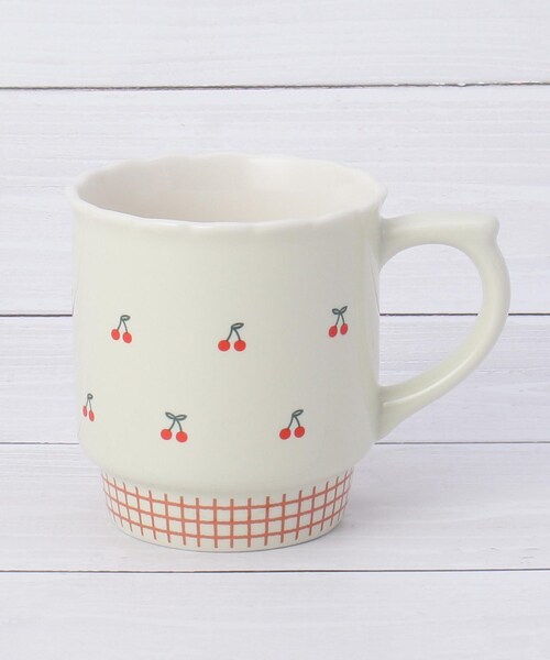 one'sterrace(ワンズテラス)の「◆フルーティー マグ 200ml(グラス/マグカップ/タンブラー・レディース・ピンク系9/アイボリー系8・99)」の2枚目の写真