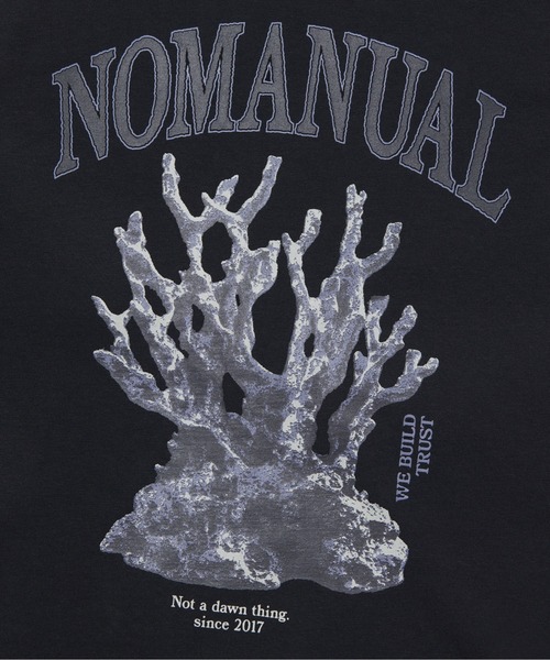 tシャツ A'GEM/9 × .kom「NOMANUAL/ノーマニュアル」L CORAL REEF T-SHIRT/メタルコーラル リーフ T A'GEM/9 × .kom『NOMANUAL/ノーマニュアル』METAL CORAL REEF T