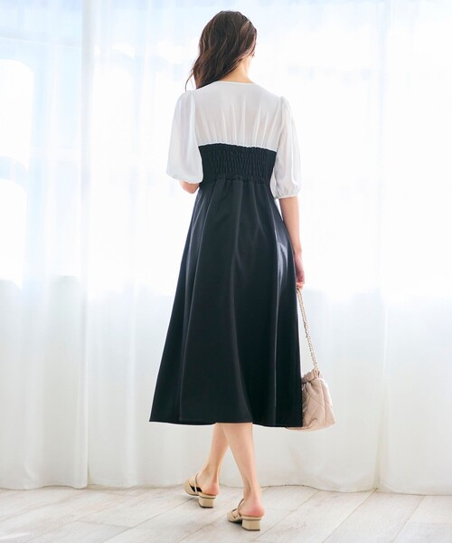 Feroux ドッキング見え ワンピース　ロングワンピース Feroux｜【洗える】ドッキング見え ワンピース | Rakuten
