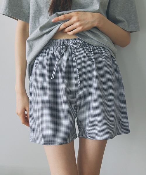 Unblend(アンブレンド)の「【Unblend】ロゴ刺繍 アソート レイヤードトランクス / ショートパンツ(その他パンツ・レディース・ブラック系/ブラック系1/ネイビー系/ブルー系・FREE)」の2枚目の写真