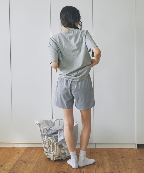 Unblend(アンブレンド)の「【Unblend】ロゴ刺繍 アソート レイヤードトランクス / ショートパンツ(その他パンツ・レディース・ブラック系/ブラック系1/ネイビー系/ブルー系・FREE)」の10枚目の写真