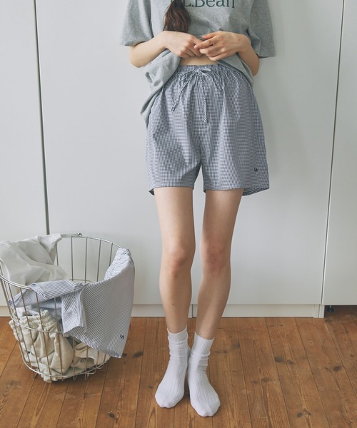【数量限定】♡サイドロゴ・ショートパンツ セール】【Unblend】ロゴ刺繍 アソート レイヤードトランクス