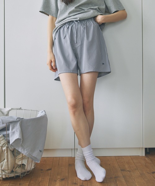Unblend(アンブレンド)の「【Unblend】ロゴ刺繍 アソート レイヤードトランクス / ショートパンツ(その他パンツ・レディース・ブラック系/ブラック系1/ネイビー系/ブルー系・FREE)」の6枚目の写真