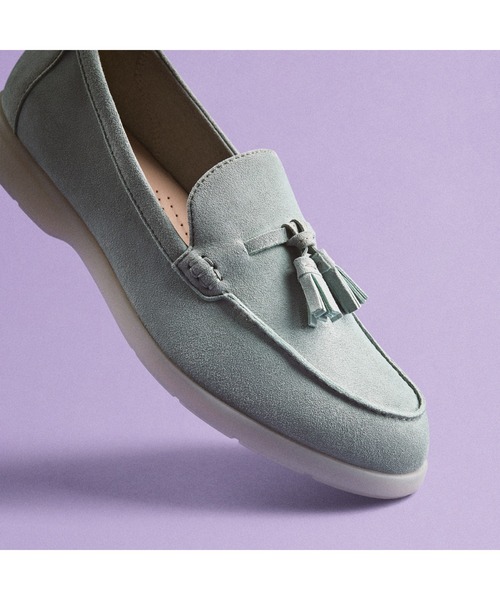 Clarks(クラークス)の「Narini Edge / ナリニエッジ(ライトグリーンスエード)(ローファー・レディース・ライトグリーン・UK5/UK6/UK4/UK3.5/UK4.5/UK5.5/UK3)」の12枚目の写真