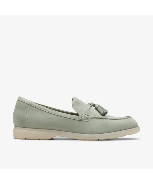 Clarks(クラークス)の「Narini Edge / ナリニエッジ(ライトグリーンスエード)(ローファー・レディース・ライトグリーン・UK5/UK6/UK4/UK3.5/UK4.5/UK5.5/UK3)」の4枚目の写真