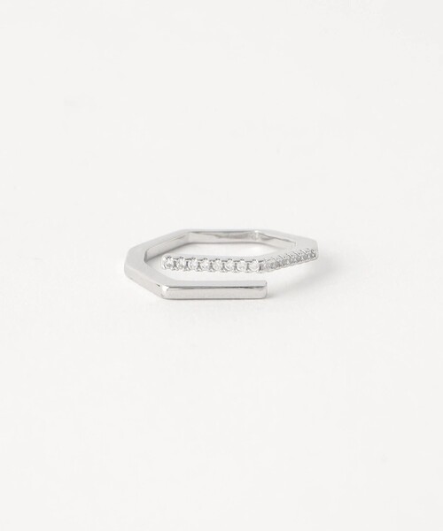 BEAUTY&YOUTH UNITED ARROWS(ビューティーアンドユースユナイテッドアローズ)の「メタル オクタゴン リング(リング・レディース・ゴールド/シルバー・FREE)」の1枚目の写真