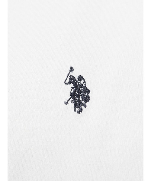 U.S. POLO ASSN.(ユーエスポロアッスン)の「U.S. POLO ASSN. ワンポイント クルーネック 半袖 Tシャツ PLM42227(Tシャツ/カットソー・メンズ・グリーン/ホワイト/ブラック/ピンク/ダークブラウン/ネイビー・M/L/LL)」の20枚目の写真