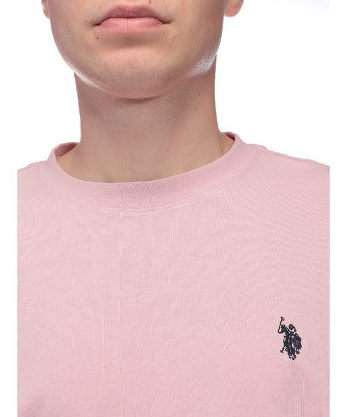 U.S. POLO ASSN.(ユーエスポロアッスン)の「U.S. POLO ASSN. ワンポイント クルーネック 半袖 Tシャツ PLM42227(Tシャツ/カットソー・メンズ・グリーン/ホワイト/ブラック/ピンク/ダークブラウン/ネイビー・M/L/LL)」の15枚目の写真