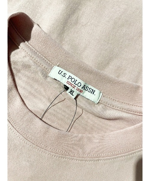 U.S. POLO ASSN.(ユーエスポロアッスン)の「U.S. POLO ASSN. ワンポイント クルーネック 半袖 Tシャツ PLM42227(Tシャツ/カットソー・メンズ・グリーン/ホワイト/ブラック/ピンク/ダークブラウン/ネイビー・M/L/LL)」の18枚目の写真