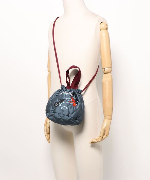 HOUSTON(ヒューストン)の「HOUSTON / SATIN EFFECT BAG(CAT) / 6007W(ショルダーバッグ・レディース・ピンク/ミント/ネイビー・ONESIZE)」の7枚目の写真