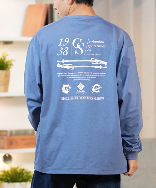 columbia/コロンビア ロンT/長袖Tシャツ バックプリント 吸湿速