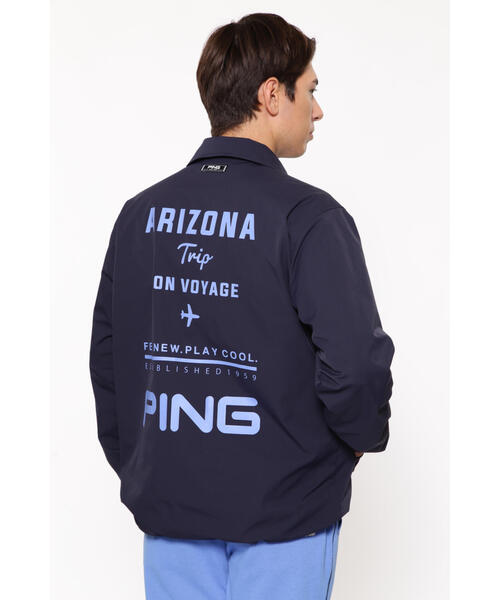 セール】【PING APPAREL】ストレッチタフタコーチジャケット