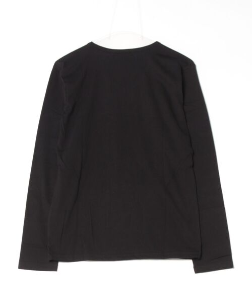 in the attic(インジアティック)の「/in the attic/Vネック/RECEPTIVE/LS-T(Tシャツ/カットソー・メンズ・ブラック/ホワイト・LARGE)」の3枚目の写真