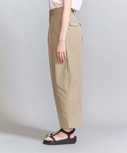BEAUTY&YOUTH UNITED ARROWS（ビューティーアンドユースユナイテッドアローズ）の「コットンギャバ タックパンツ（チノパンツ・レディース・ネイビー/ベージュ・M/S/XS）」の10枚目の写真