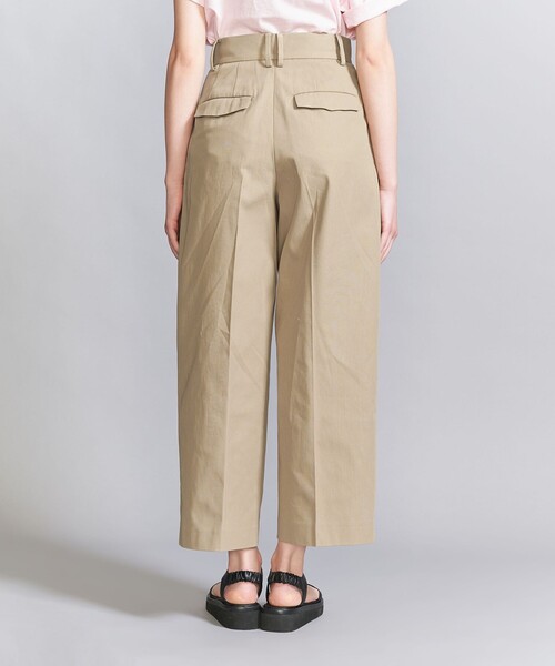 BEAUTY&YOUTH UNITED ARROWS（ビューティーアンドユースユナイテッドアローズ）の「コットンギャバ タックパンツ（チノパンツ・レディース・ネイビー/ベージュ・M/S/XS）」の11枚目の写真