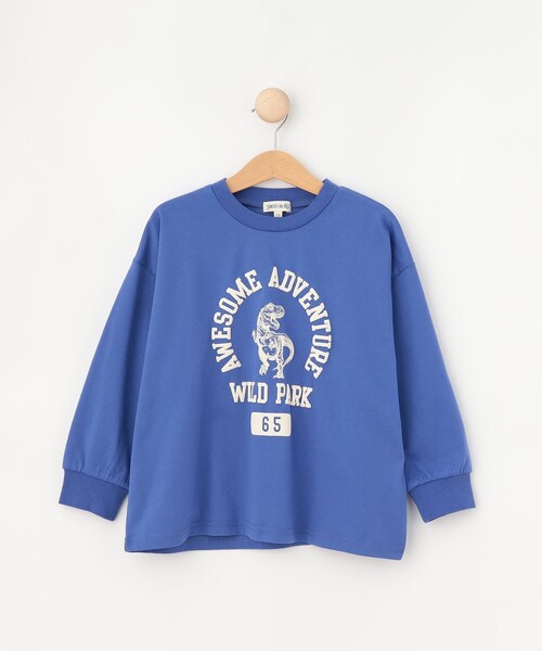 SHOO・LA・RUE（シューラルー）の「【100-150cm/洗える/兄弟リンク可】BOYSプリントアソートロンT（Tシャツ/カットソー・キッズ・ブラック/オリーブ/ブルー系その他・10/11/12/13/14/15 ）」の3枚目の写真