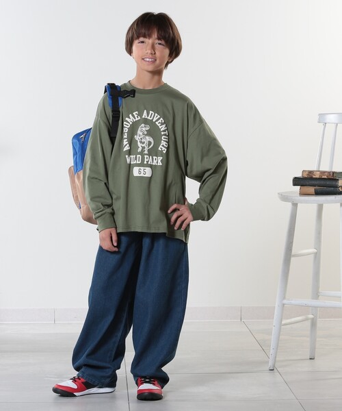 SHOO・LA・RUE（シューラルー）の「【100-150cm/洗える/兄弟リンク可】BOYSプリントアソートロンT（Tシャツ/カットソー・キッズ・ブラック/オリーブ/ブルー系その他・10/11/12/13/14/15 ）」の17枚目の写真
