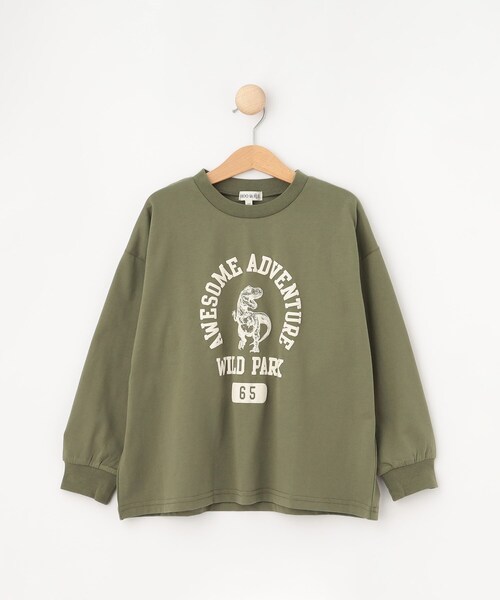 SHOO・LA・RUE（シューラルー）の「【100-150cm/洗える/兄弟リンク可】BOYSプリントアソートロンT（Tシャツ/カットソー・キッズ・ブラック/オリーブ/ブルー系その他・10/11/12/13/14/15 ）」の4枚目の写真