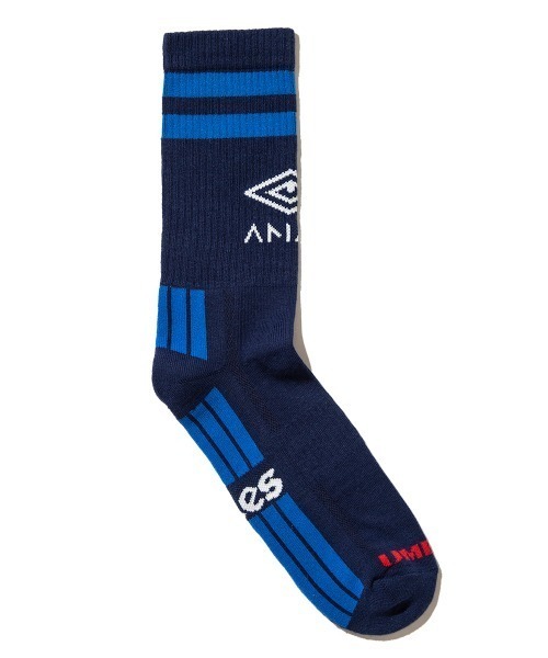 UMBRO（アンブロ）の「UMBRO Eye Sock（アンブロ アイ ソックス）（ソックス/靴下・メンズ・ブルー・23-25cm/25-27CM）」の3枚目の写真