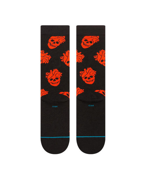 STANCE(スタンス)の「STANCE /スタンス /FALLIN IN SKULL CREW(ソックス/靴下・メンズ・ブラック・L)」の7枚目の写真