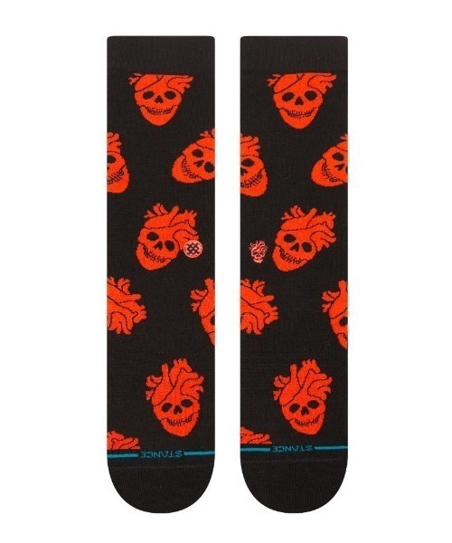 STANCE(スタンス)の「STANCE /スタンス /FALLIN IN SKULL CREW(ソックス/靴下・メンズ・ブラック・L)」の2枚目の写真