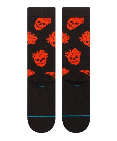 STANCE(スタンス)の「STANCE /スタンス /FALLIN IN SKULL CREW(ソックス/靴下・メンズ・ブラック・L)」の3枚目の写真