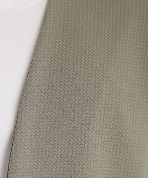 THE SHOP TK （ザ ショップ ティーケー ）の「ミニフクレアンサンブルカーディガン 【長袖カーディガン＋半袖Tシャツセットアイテム】（カーディガン/ボレロ・メンズ・オリーブ/ライトグレー/ネイビー/ブルーグリーン・02/04/03）」の21枚目の写真