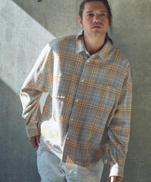 ADAMPATEK/check looose shirt(チェックルーズシャツ)