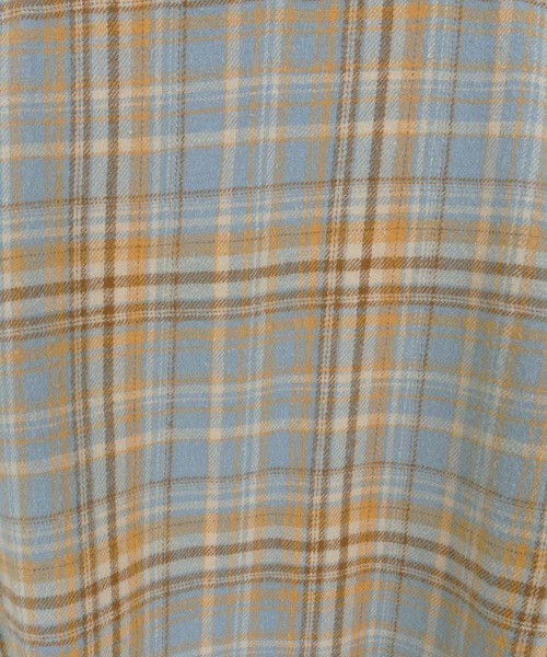 ADAM PATEK（アダムパテック）の「ADAMPATEK/check looose shirt（チェックルーズシャツ）（シャツ/ブラウス・メンズ・ブルー/オレンジ・1/2）」の11枚目の写真