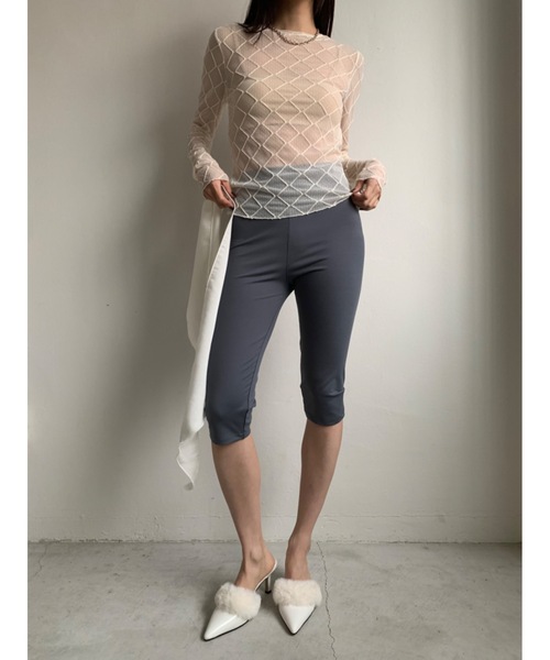 Didot.showroom（ディドット ショールーム）の「【DIDOT.】シアーダイヤレースTEE（Tシャツ/カットソー・レディース・ブラック/クリーム/ホワイト・FREE）」の11枚目の写真