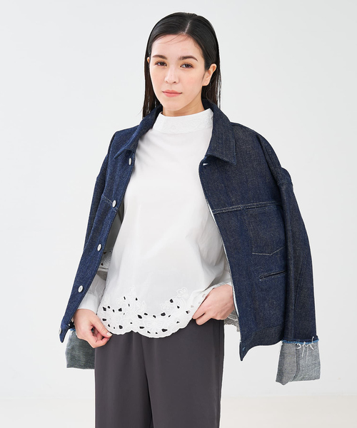 collex(コレックス)の「【collex限定】【KURO/クロ】デニムジャケット(デニムジャケット・レディース・インディゴブルー・フリー)」の6枚目の写真