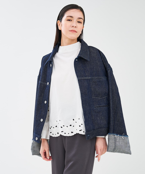 collex(コレックス)の「【collex限定】【KURO/クロ】デニムジャケット(デニムジャケット・レディース・インディゴブルー・フリー)」の7枚目の写真