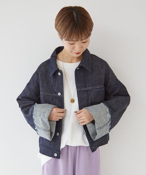 collex(コレックス)の「【collex限定】【KURO/クロ】デニムジャケット(デニムジャケット・レディース・インディゴブルー・フリー)」の13枚目の写真