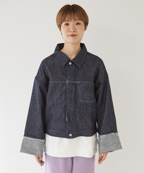 collex(コレックス)の「【collex限定】【KURO/クロ】デニムジャケット(デニムジャケット・レディース・インディゴブルー・フリー)」の14枚目の写真