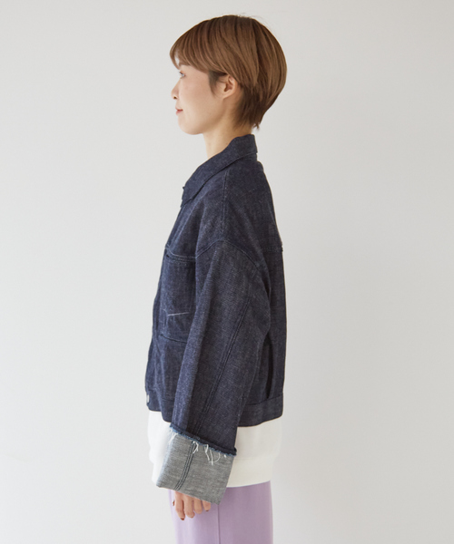 collex(コレックス)の「【collex限定】【KURO/クロ】デニムジャケット(デニムジャケット・レディース・インディゴブルー・フリー)」の15枚目の写真