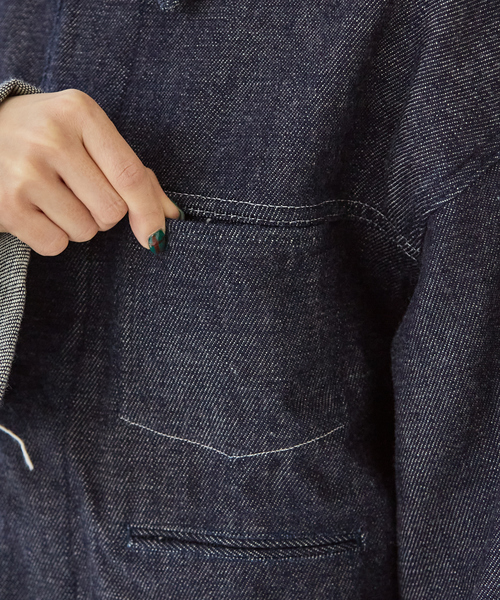 collex(コレックス)の「【collex限定】【KURO/クロ】デニムジャケット(デニムジャケット・レディース・インディゴブルー・フリー)」の20枚目の写真