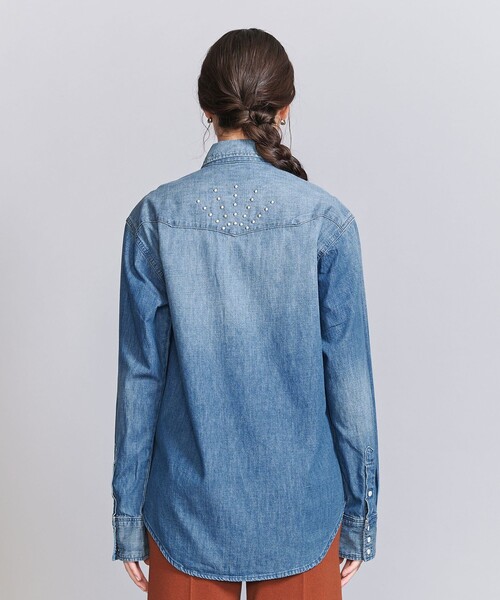 セール】＜Wrangler＞スタッズ ウエスタンデニムシャツ（シャツ