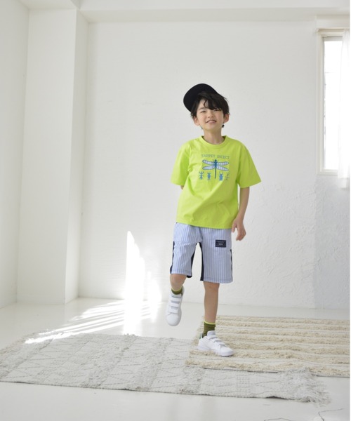Tappet(タペット)の「ストライプ切り替えショートパンツ(その他パンツ・キッズ・ネイビー・90cm/120cm/150cm/100cm/130cm/140cm/160cm/110cm)」の2枚目の写真