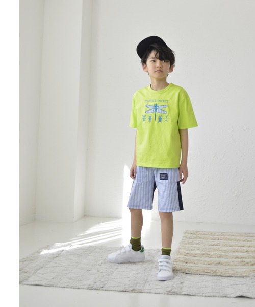 Tappet(タペット)の「ストライプ切り替えショートパンツ(その他パンツ・キッズ・ネイビー・90cm/120cm/150cm/100cm/130cm/140cm/160cm/110cm)」の4枚目の写真