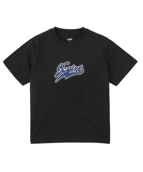 X-girl(エックスガール)の「RHINESTONE AND LOGO S/S TEE(Tシャツ/カットソー・レディース・ホワイト/ライトブルー/ブラック・L/S/M)」の13枚目の写真