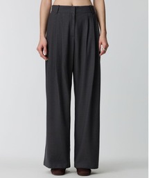 ボトムスその他 STUDIO DOE | Three-pleat low-waisted wide trousers 2.0 by DOE - Triple Pleated Low Waist Wide Leg Trousers – FRECKL