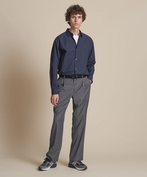 UNITED ARROWS（ユナイテッドアローズ）の「【マルチサイズ】TR ドレープ ストレート イージースラックス（スラックス・メンズ・ネイビー/ブラウン/ダークグレー/オリーブ/グレー/ナチュラル/ベージュ/ブラック・マルチサイズ）」の4枚目の写真