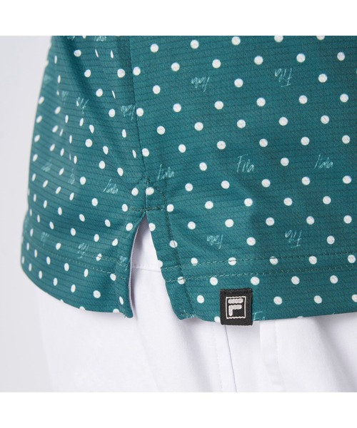 FILA GOLF(フィラゴルフ )の「FILA GOLF/フィラ ゴルフ ゴルフウェア 接触冷感 UVカット ドライ ストレッチ ドット 半袖 シャツ Tシャツ(Tシャツ/カットソー・メンズ・ダークグリーン/ホワイト/ネイビー・M/L/LL)」の21枚目の写真